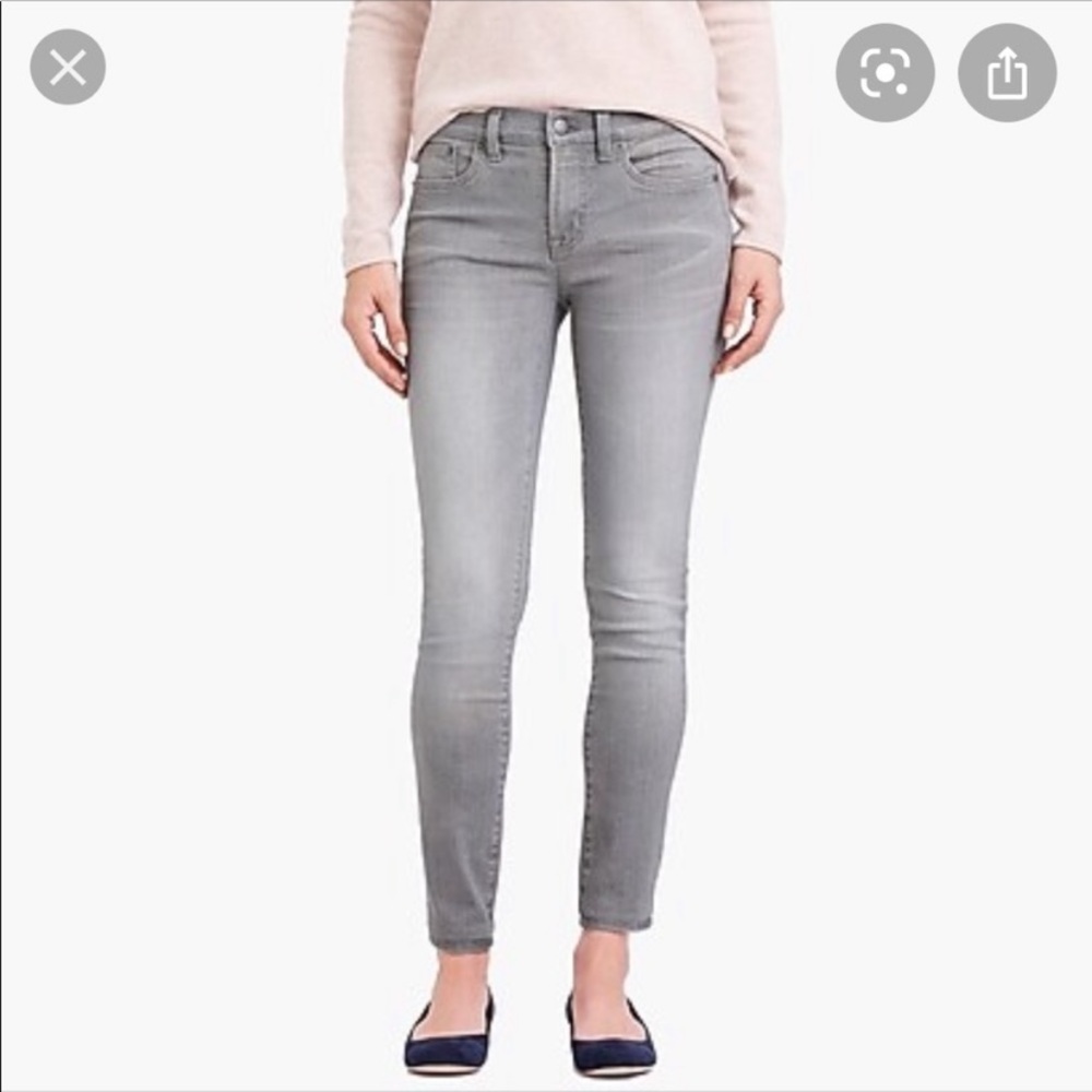 J. Crew grey skinny jeans